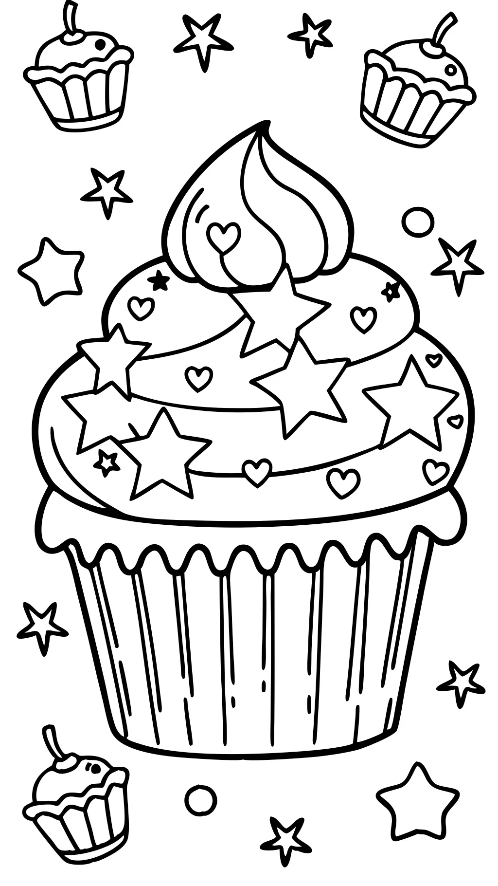 coloriages gratuits cupcakes